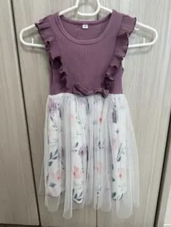 フリルノースリーブワンピース 120cm
