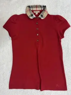 【美品】BURBERRY BRIT　赤ポロシャツ