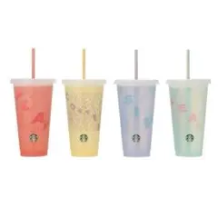 ストロー ミステリーカラーチェンジングリユーザブルカップ