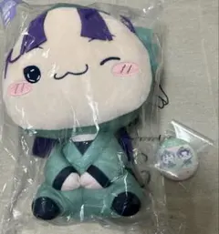 忍たま乱太郎 フリューくじ 立花仙蔵 BIGぬいぐるみ 缶バッジ