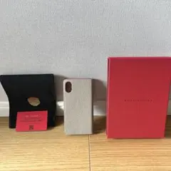 BONAVENTURA iPhoneケース 手帳型 バックカバー グレージュ