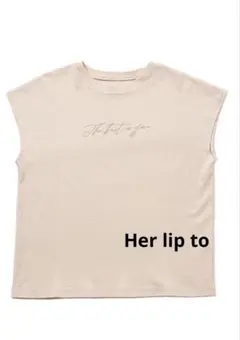 Her lip toフレンチスリーブＴシャツのサムネイル