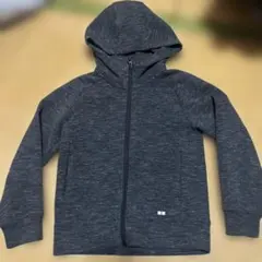 UNIQLO グレー ドライストレッチパーカー 120