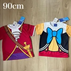 新品 2点セット ディズニー ピノキオ ピーターパン Tシャツ 半袖 90cm