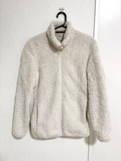 ユニクロ ファーリーフリースフルジップジャケット　オフホワイト