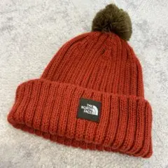 美品【THE NORTH FACE】NNB42320 BABY ニット帽　赤