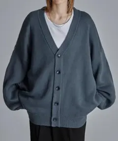 Loose ボリュームスリーブオーバーニットカーディガン