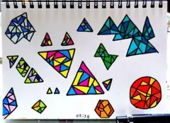 作品No.21【ポリゴン】手描き オリジナルイラスト