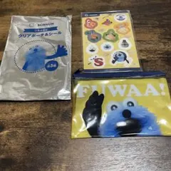 スシロー パペットスンスン クリアポーチ＆シール