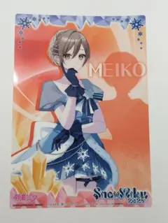 MEIKO　初音ミク クリアポスター 雪ミク2025
