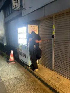 PPFM フード付きジップアップTシャツ ブラックのサムネイル
