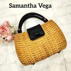 美品✨サマンサベガ　かごバッグ　リボン　籠　Samantha Vegaのサムネイル