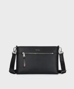 値下げ 美品 Paul Smith ストローグレインレザーショルダーバッグ