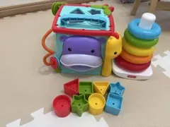 フィッシャープライス 知育玩具 2点セット アクティビティキューブ リング