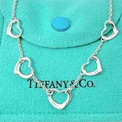 2025年最新】ティファニー 5連オープンハートネックレスの人気アイテム