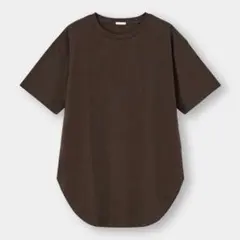 GU マーセライズドラウンドヘムチュニックT 5部袖　Tシャツ　3XLのサムネイル