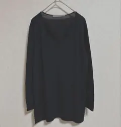 セオリーリュクス ウール100% ニット 黒 長袖 40 上質 シンプル