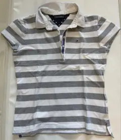 TOMMY HILFIGER ボーダー ポロシャツ 半袖 M