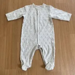 美品★Mamas&Papas★ドット柄ロンパース ベージュグレー60〜90のサムネイル