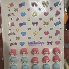 キキララ　リトルツインスターズ ネイルチップ作成