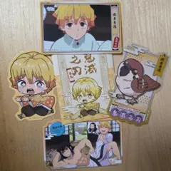 鬼滅の刃　ダイカットステッカーセット2　我妻善逸