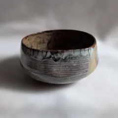 五島哲作 越前椀 黄土色と灰色の茶碗 | Mercari