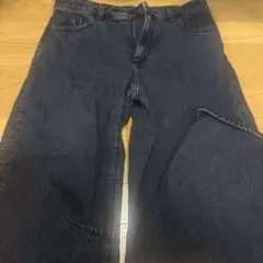GU バレルレッグジーンズXL ブラック
