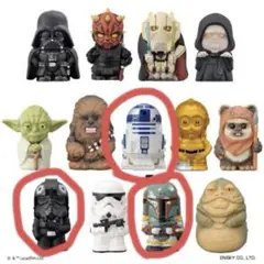 [美品] STAR WARS ソフビパペットマスコット　3点セット