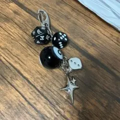 サイコロ ビリヤードボール キーホルダー ストリート系