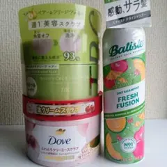 ダヴ ボディソープ tbc ボディスクラブ ソープ バティスト ドライシャンプーのサムネイル