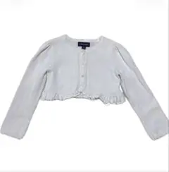 Ralph Lauren フリル付きカーディガン 4/4T ホワイト