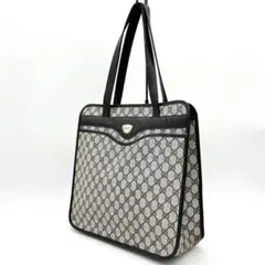 【GUCCI】トートバッグ　GGスプリーム　PVC ネイビー　肩かけ