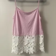 INGNI ピンクレースキャミソール