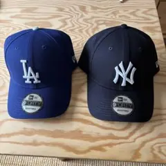 新品未使用タグ付き NEWERA 9FORTY 2点セット ネイビー/ブラック