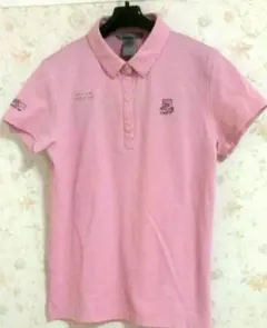 美品 ZOYゴルフシャツ ピンク
