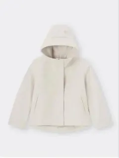 コージーメルトンショートフーディコート ピーコート