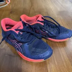 ASICS バレーボールシューズ ネイビー ピンク 23.5 ローテジャパンのサムネイル