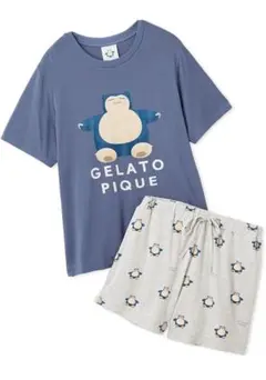 507441 [ジェラート ピケ] キャラクター柄接触冷感Tシャツ&パンツセット