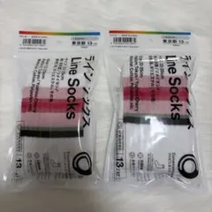 ファミリーマート ラインソックス 東京都 ソメイヨシノ22-25cm 2足セット