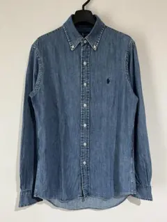 ラルフローレン クラシックフィット デニムシャツ 長袖ボタンダウンシャツ