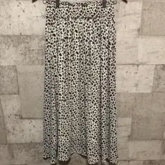 ★ローリーズファーム★スカート　ロング　レオパード柄　Free ホワイト