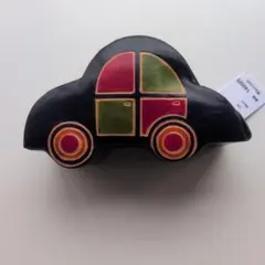 ヤンピーレトロ車型 コインケース 貯金箱 レザー ネービー