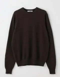 タグ付き新品 SLOANE 12G天竺 カシミヤクルーネック ブラウン サイズ3