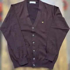 【古着】Golden Bear カーディガン ワインレッド M