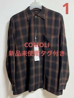 COMOLI レーヨンチェック オープンカラーシャツ 3 X01-02008 - メルカリ
