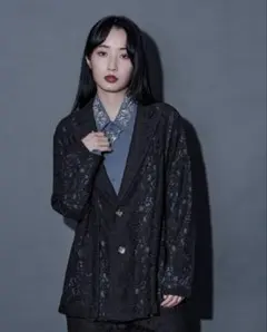 最終値下げ　Ellno Loset　2wayスリットコードレースジャケット