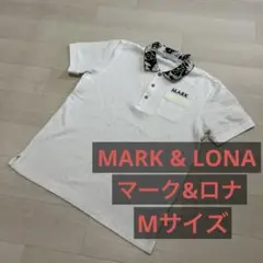 MARK & LONA ポロシャツ 46 総柄 ゴルフウェア - メルカリ