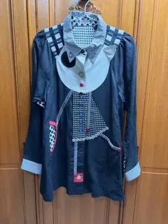 アルベロベロ　長袖シャツ　パッチワーク　ドット柄のサムネイル