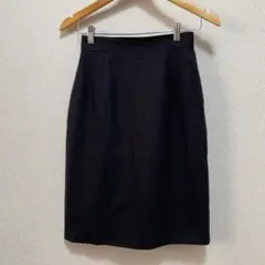 美品 ジバンシィ GIVENCHY タイトスカート ミモレ丈 リネン 麻 黒のサムネイル