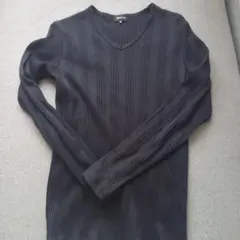MALE & Co. ブラック Vネック M　スーツインナ―カジュアル
